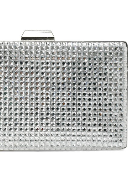 Jostone 5fx Gümüş Kadın Clutch