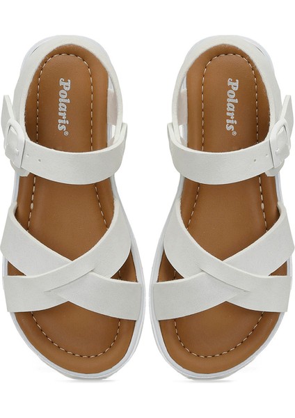 Klas .P5FX Beyaz Kız Çocuk Sandalet fırsatları