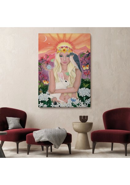 - Güneş Saçan Güzel Kadın TABLOSU-6403