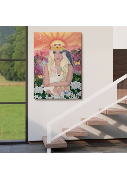 - Güneş Saçan Güzel Kadın TABLOSU-6403