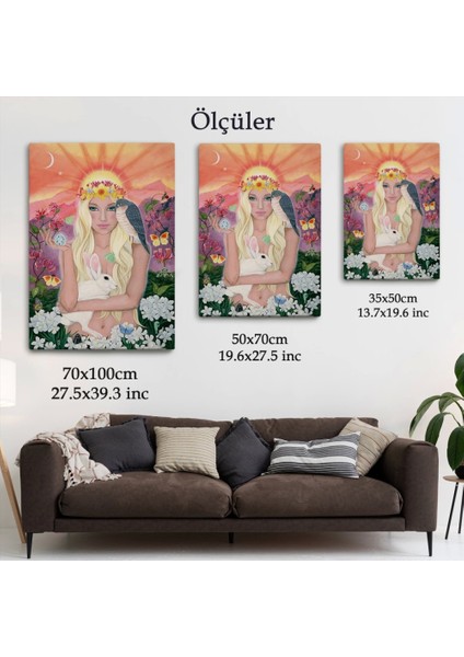 - Güneş Saçan Güzel Kadın TABLOSU-6403