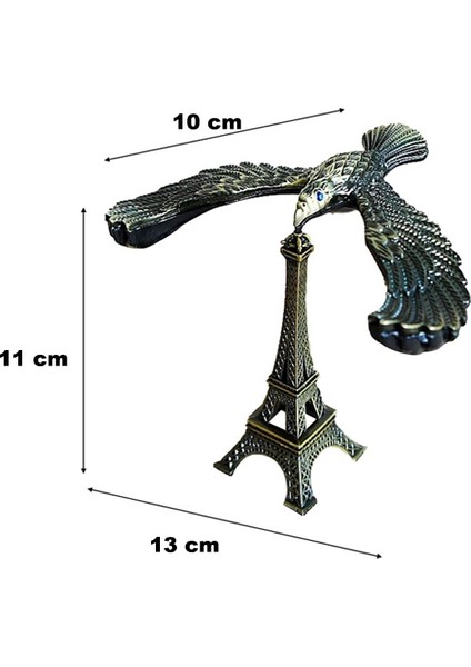 Metal Dengeli Kartal ve Eyfel Kulesi