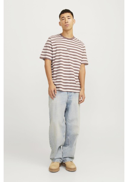 Jorvesterbro Newton Strıpe Tee Ss Cn Bordo-Beyaz