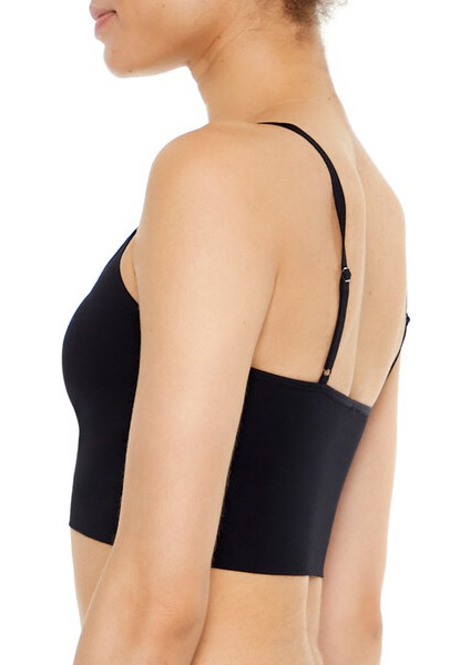 Dikişsiz Fitilli Crop Top
