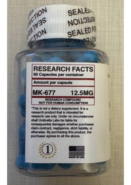 Labs Yeni MK-677 60 Capsul (Orıjınallik Hologramı ve Karekod Vardır) Usa Menşei 3857