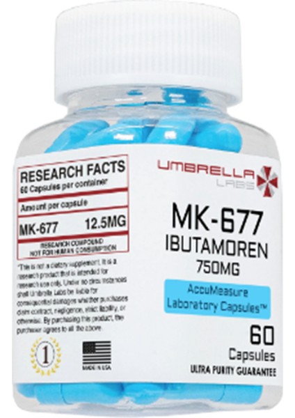 Labs Yeni MK-677 60 Capsul (Orıjınallik Hologramı ve Karekod Vardır) Usa Menşei 3857