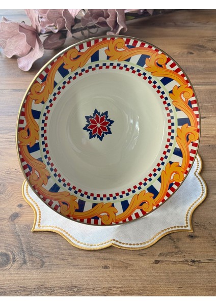 Elegance Emaye Ayaklı Meyve Tabak