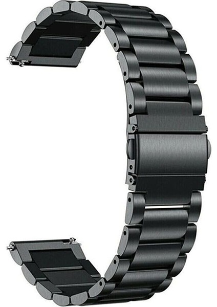 Samsung Gear S3 Frontier Uyumlu Paslanmaz Çelik Metal Kordon 22MM