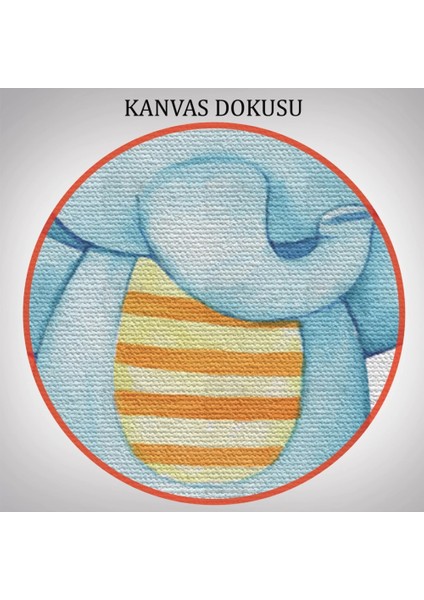 - 3’lü Tablo Şirin Hayvanlar Temalı Dekoratif Duvar Tablo Seti-Ca-51