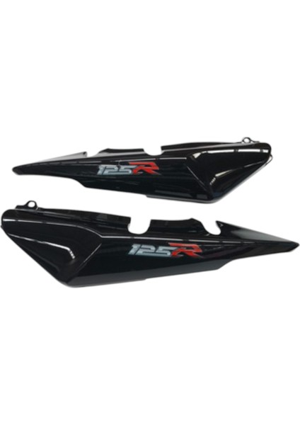 Rks 125 R Depo Alt Kapak Dekor Seti (Siyah) (Sağ Sol)