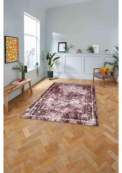 Çerçeveli Dekoratif Baskılı Yıkanabilir Kaymaz Yolluk Mutfak Salon Halısı, Çerçeveli-89-Bordo, modelleri