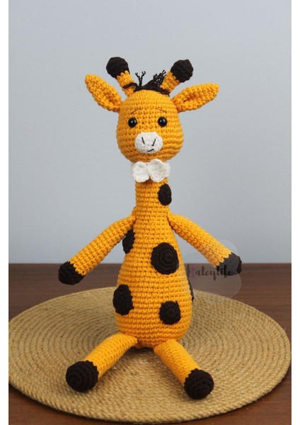 Amigurumi Zürafa Bebek ve Çıngırak Diş Kaşıyıcı