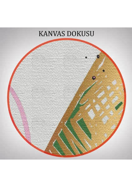 - Soyut Sürreal Şekiller Dekoratif Duvar Tablosu Üçlü SET-ER-116