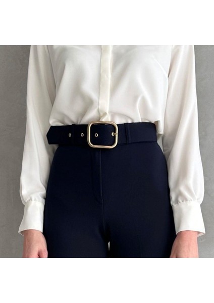 Kadın Bella Kaplama Kemerli Likralı Palazzo Pantolon modelleri