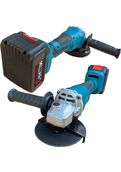 36 V Profesyonel 125 mm Kömürsüz Çift Akülü Şarjlı Taşlama Spiral Makinesi