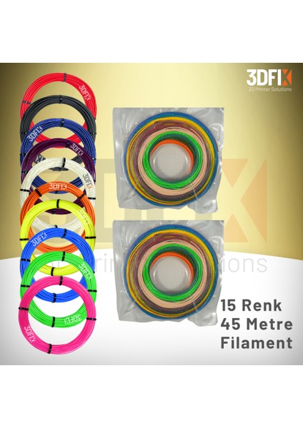 3D Kalem Hayvanlar Tema Seti - (Kalemsiz) - (Filament + Şablon Kitabı)