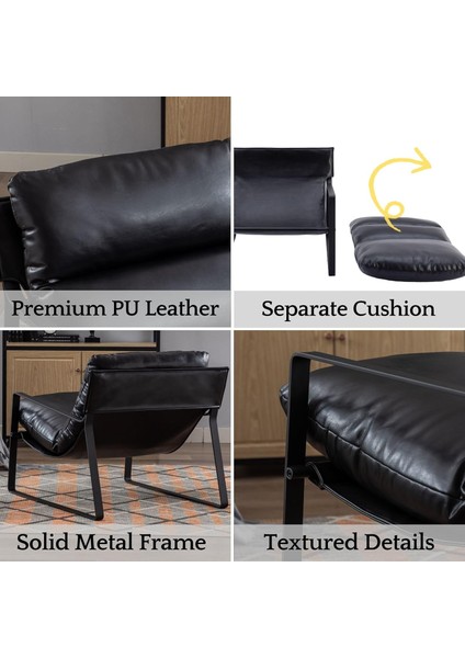 Portatif Metal Iskeletli Berjer, Modern Metal Iskeletli Portatif Tekli Koltuk Zarif fırsatları