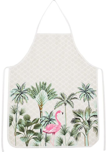 Flamingo Baskılı Mutfak Önlüğü