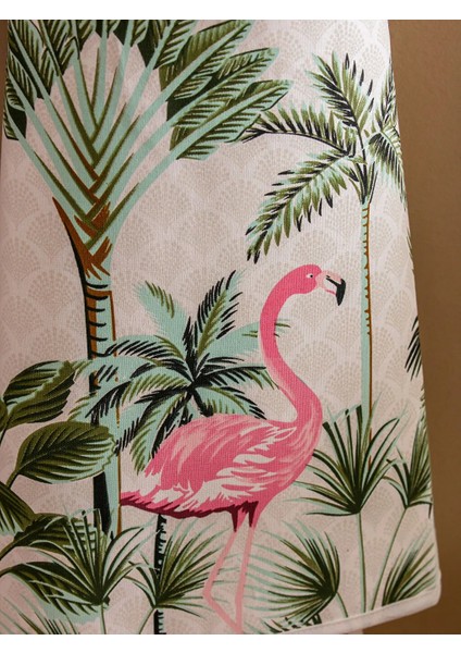 Flamingo Baskılı Mutfak Önlüğü