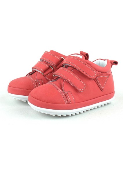 Scrat Hakiki Deri Kırmızı İlk Adım Ayakkabısı fırsatları