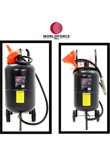 Worldforce 38 Litre Portatif Kumlama Makinesi Dış Mekan Ful Set