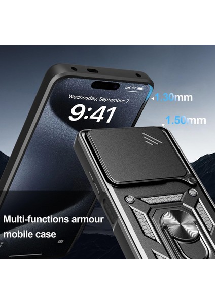 Realme Note 60 Kılıf Darbeye Dayanıklı Tam Koruyucu Kamera Korumalı Sürgülü Zırh Tank Armor Kapak modelleri