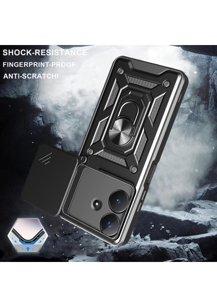 Realme Note 60 Kılıf Darbeye Dayanıklı Tam Koruyucu Kamera Korumalı Sürgülü Zırh Tank Armor Kapak fırsatları