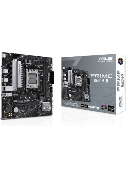 Asus Prıme B650M-R, 2xddr5, 2x M.2, Hdmı, Amd Ryzen 7000 Serisi, Am5 Soket Anakart
