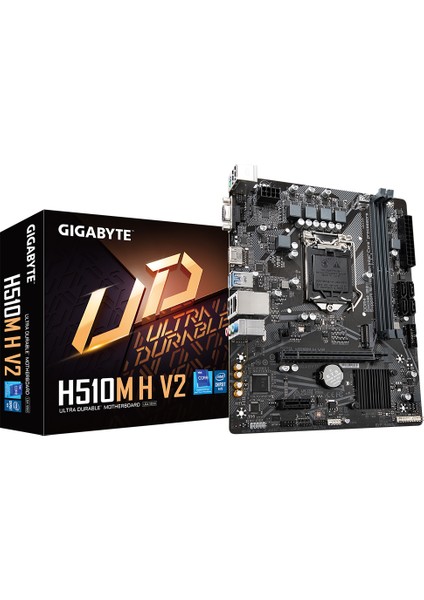 Gıgabyte H510M H V2, Rev.1.0, 3200MHZ, 2xddr4, M.2, D-Sub, Hdmı, 10-11.nesil, LGA1200 Soket, Anakart