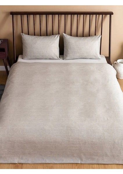 Lcw Home Gri Çizgili Çift Kişilik Nevresim Seti 200 x 220 fırsatları
