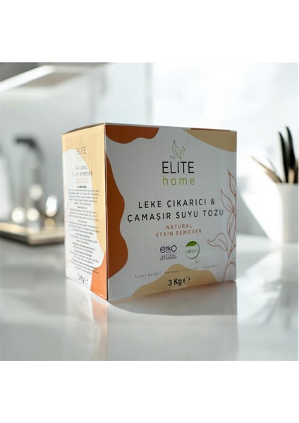 Doğal ve Vegan Sertifikalı Leke Çıkarıcı ve Çamaşır Suyu Tozu 3 KG