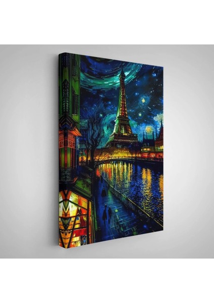 - Paris Eyfel Kulesi Van Gogh Tarzı Yıldızlı Geceler TABLO-7675