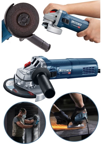 Germany Technology 2600 Watt Professional Bakır Sargılı Avuç Içi Spiral Taşlama Makinesi