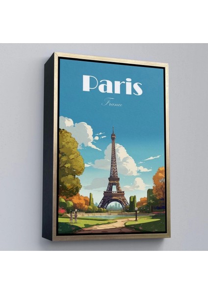 - Çerçeveli Fransa Paris Eyfel Kulesi TABLOSU-7809
