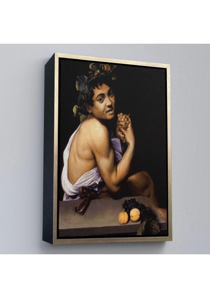 - Çerçeveli Genç Hasta Bacchus - Caravaggio TABLO-7665 fiyatları
