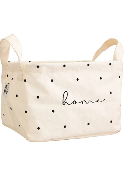 Lcw Home Yazı Baskılı Organizer Sepet 20 x 16 x 14 cm