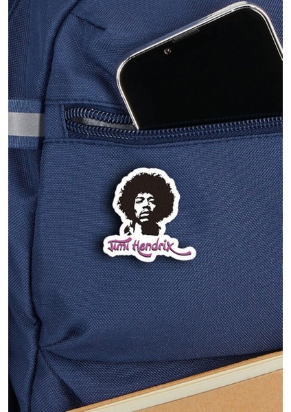 Jimi Hendrix - Rock Music - Müzik - Pin - Rozet - Broş - Yaka Çanta Aksesuar modelleri