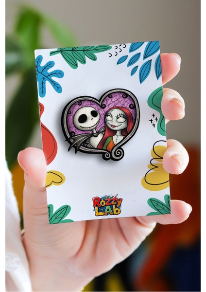 Nightmare Christmas Pin Rozet - Broş - Yaka Çanta Aksesuar
