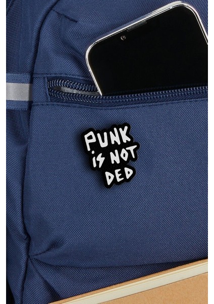 Punk Is Not Ded No1 - Rock Music - Müzik - Pin - Rozet - Broş - Yaka Çanta Aksesuar modelleri