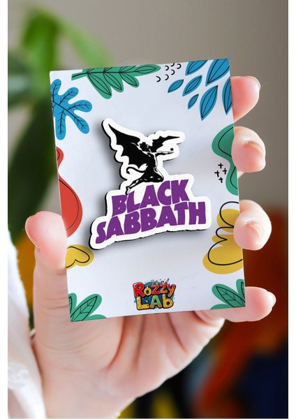 Black Sabbath - Rock Music - Müzik - Pin - Rozet - Broş - Yaka Çanta Aksesuar
