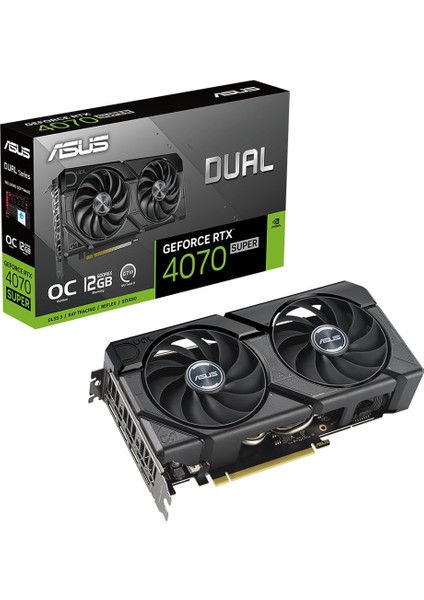 Asus DUAL-RTX4070S-O12G-EVO, Super, 12GB, 192BIT, GDDR6X, 1xhdmı, 3xdp Gamıng Ekran Kartı