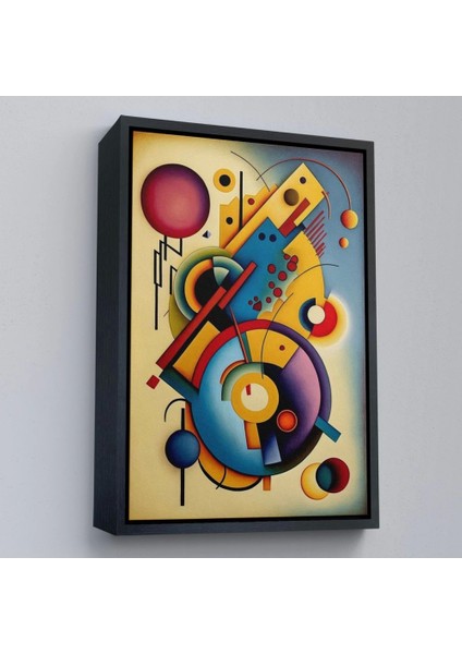 - Çerçeveli Kandinsky Tablosu Minimal Soyut TABLO-7826