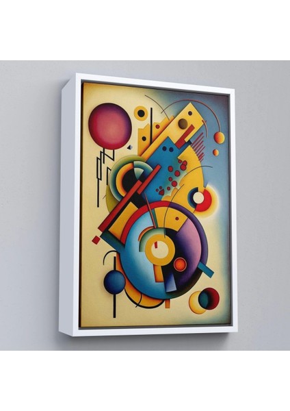 - Çerçeveli Kandinsky Tablosu Minimal Soyut TABLO-7826