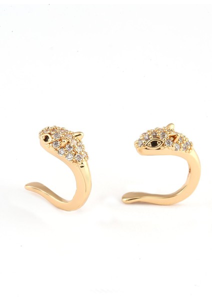 Ayarlamalı Gold Renk Yılan Küpe fiyatları