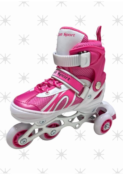 Paten Ayarlanabilir 2 1 1 Işıklı Metal Gövde Alıştırma Pateni Çantalı modelleri