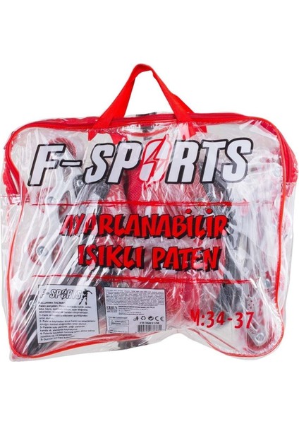 Işıklı Ayarlanabilir Slikon Teker Metal Gövde Paten