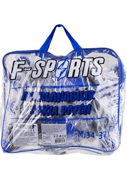 Mavi Ayarlanabilir 2+2 Işıklı Metal Alıştırma Pateni Large indirimleri