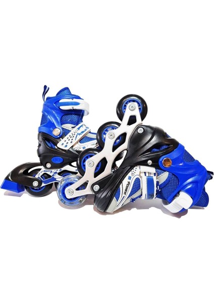 Orijinal Işıklı Ayarlanabilir Çantalı 2+1 Metal Gövde Alıştırma Çocuk Pateni modelleri