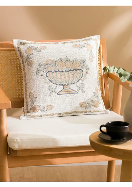 Lcw Home Karışık Pamuklu Nakışlı Yastık Kılıfı 45X45 cm