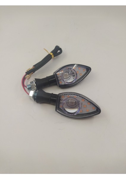 Motorsiklet LED Sinyal Mercekli Model 1 adet